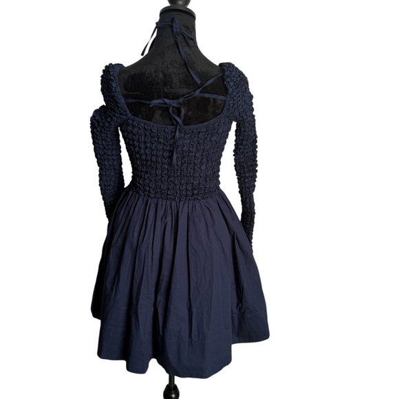 Staud Cassidy dress Size (4) Small navy blue (NWT) - Picture 6 of 7
